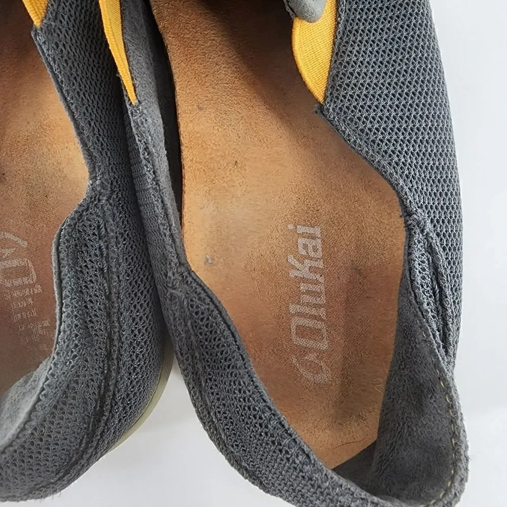 Olukai nohea mens shoes mesh slip on loafers gray 8